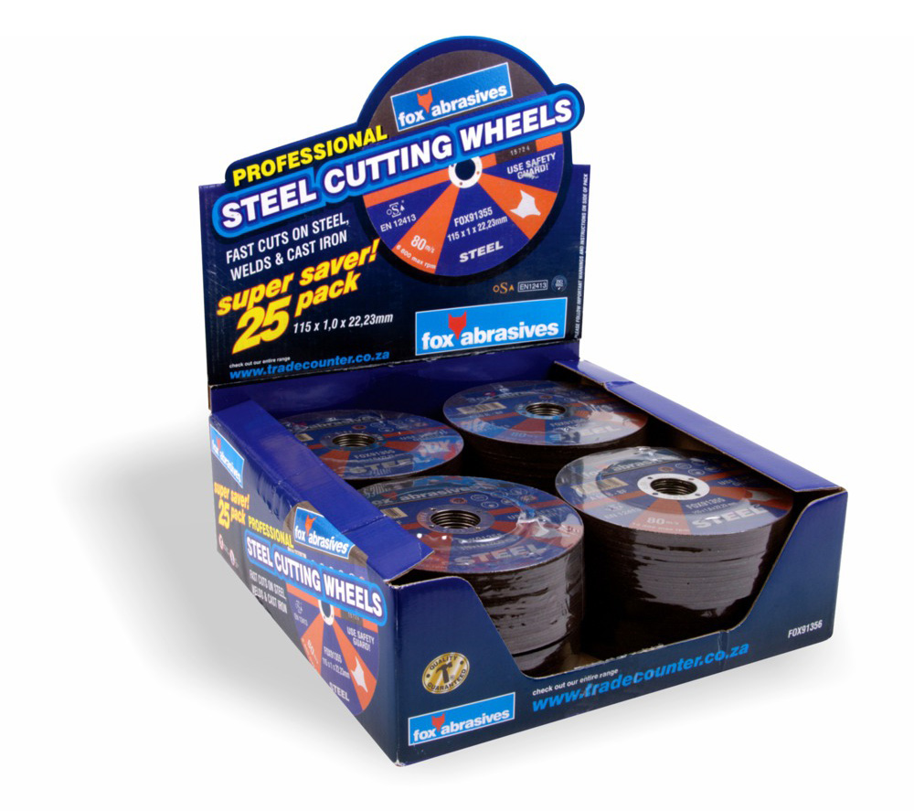 Fox Abrasives Packaging Range