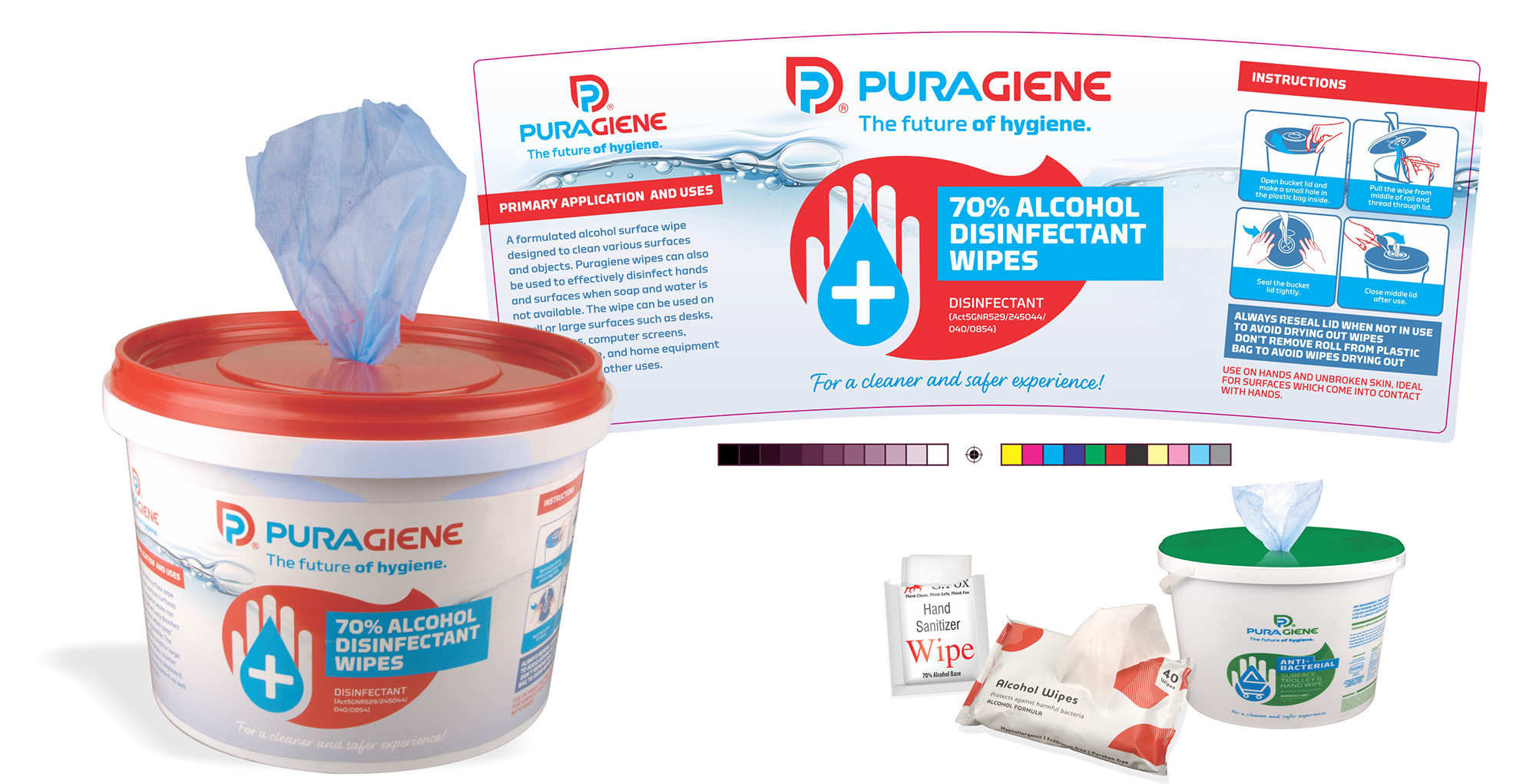 Puragiene bucket packaging solutions